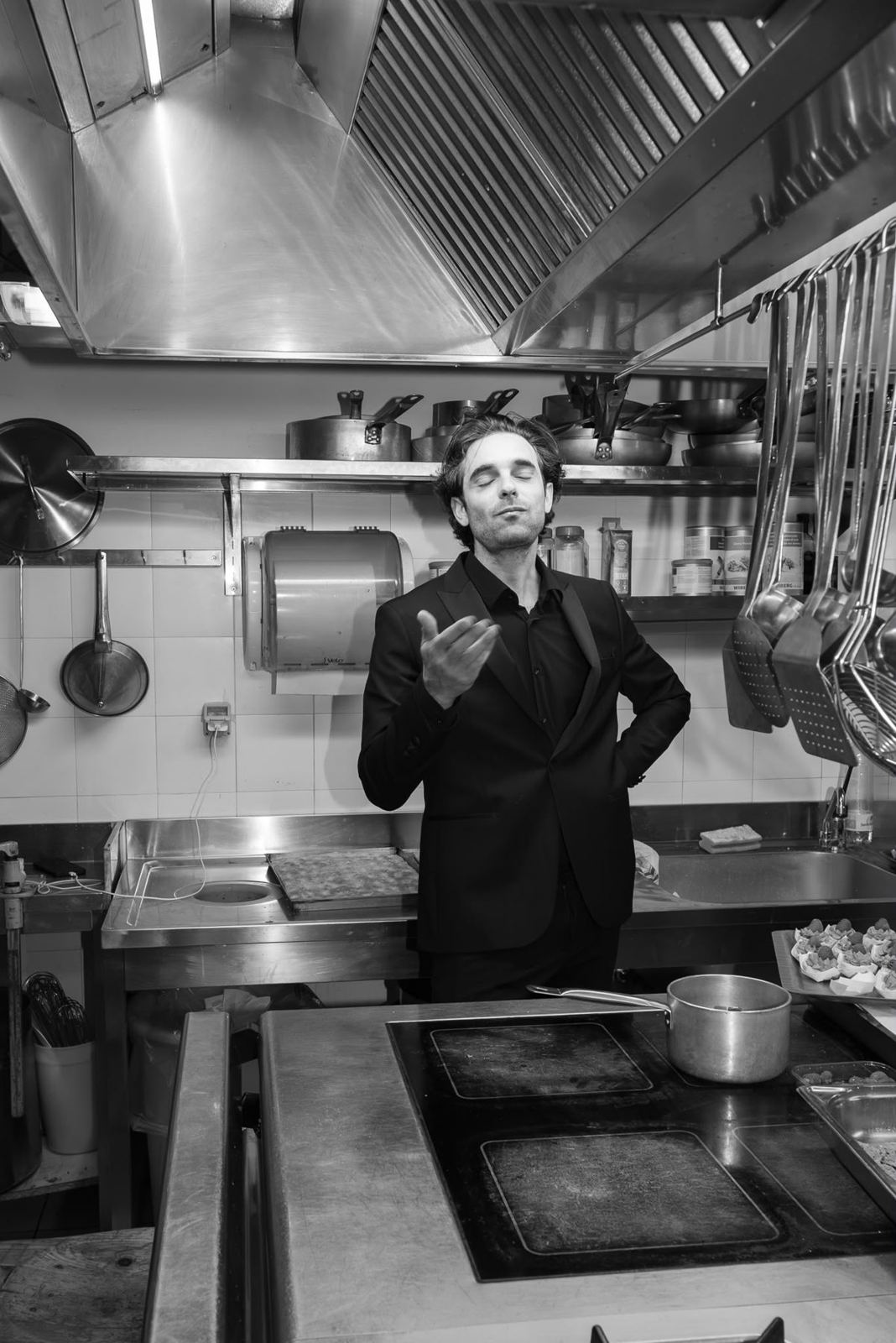 Lo chef del Christiania in cucina